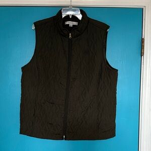 Croft & Barrow Women’s Quilted Dark Olive Vest